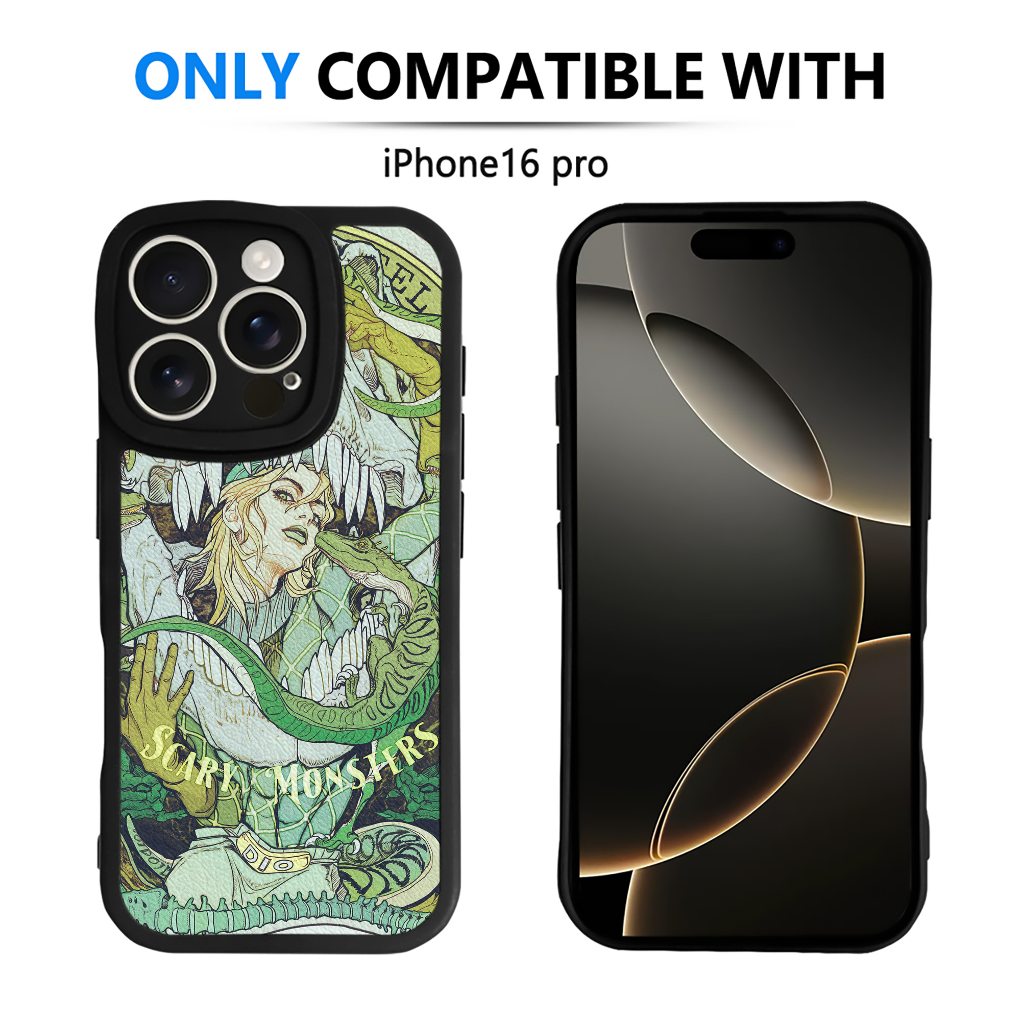 （画像用） ジョジョの奇妙な冒険 JoJo's Bizarre Adventure 【iPhone 16シリーズ対応】シリコンスマホケース（レザー調） 材質：シリコン